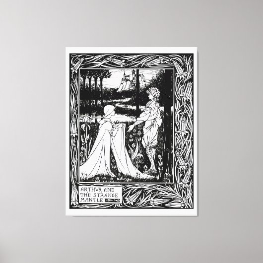 Arthur und das seltsame Mantel Leinwanddruck (Vorderseite)