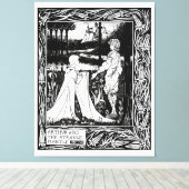 Arthur und das seltsame Mantel Leinwanddruck (Insitu (Holzboden))