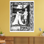 Arthur und das seltsame Mantel Leinwanddruck (Insitu (Wohnzimmer))