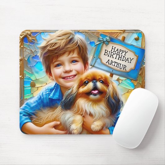 ARTHUR ~ Und sein PET DOG ~ Mousepad (Mit Mouse)