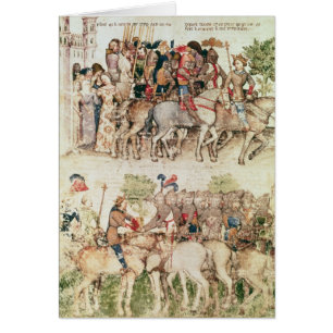 Arthur und seine Ritter, die auf darlegen