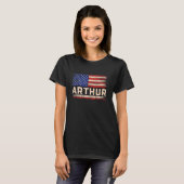 Arthur Vorname Shirt Arthur Name American Flag (Vorne ganz)