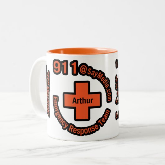 Arthur Zweifarbige Tasse (Vorderseite Links)