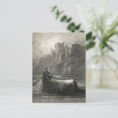 Arthurische Legende: Der Körper der Elaine Postkarte (Stehend Vorderseite)