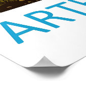 Arthurs Pass Ski Park Reise National Plakat (Ecke)