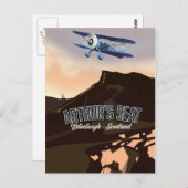 Arthur's Seat Edinburgh Schottland Postkarte (Vorne/Hinten)