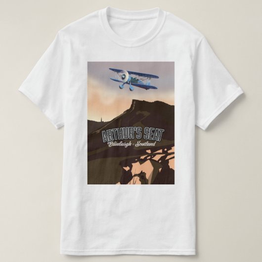 Arthur's Seat Edinburgh Schottland T-Shirt (Design vorne)