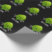 Arti-choke Funny Veggie Artichoke Pun Dark BG Geschenkpapier (Ecke)