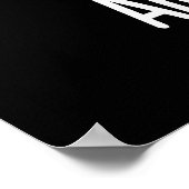 Arti-choke Funny Veggie Artichoke Pun Dark BG Poster (Ecke)