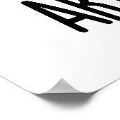 Arti-choke Funny Veggie Artichoke Pun Poster (Ecke)