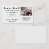 Artic &amp; Babys 2 frms, Rettungs-Ranch, Rettung… Visitenkarte (Vorne/Hinten)