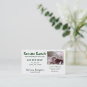 Artic &amp; Babys 2 frms, Rettungs-Ranch, Rettung… Visitenkarte (Stehend Vorderseite)
