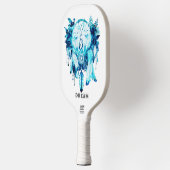 Artic Fox Dreamcatcher Ice Blue Floral Pickleball Schläger (Links)