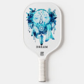 Artic Fox Dreamcatcher Ice Blue Floral Pickleball Schläger (Vorderseite)