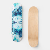 Artic Fox Dreamcatcher Ice Blue Floral Skateboard (Vorderseite)