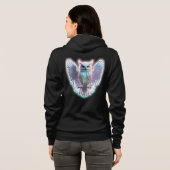 Artic Owl Fleece Blanket Hoodie (Schwarz voll)