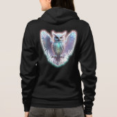 Artic Owl Fleece Blanket Hoodie (Rückseite)