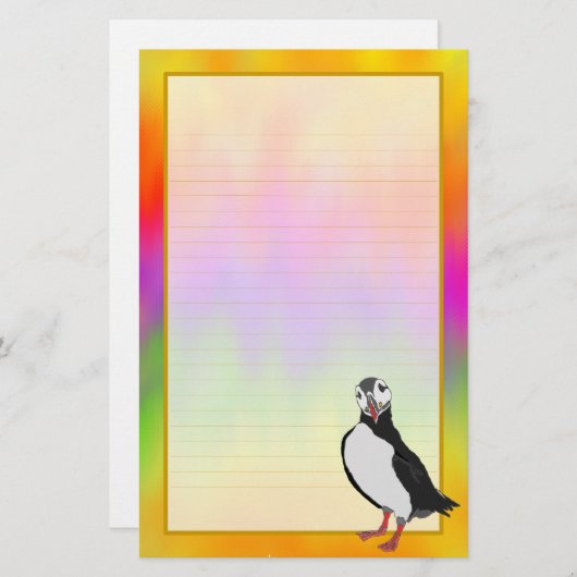 Artic Papageientaucher-bunte Aurora-Geldstrafe Briefpapier (Vorne/Hinten)