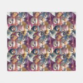 Artic Polar Bears Ski Club Fleecedecke (Vorderseite (Horizontal))