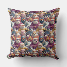 Artic Polar Bears Ski Club Kissen