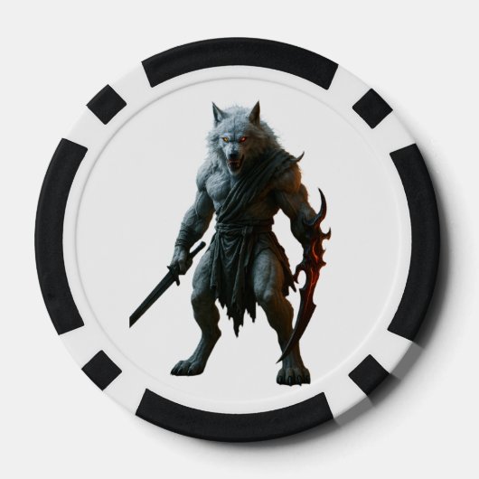 Artic Werewolf Pokerchips (Rückseite)