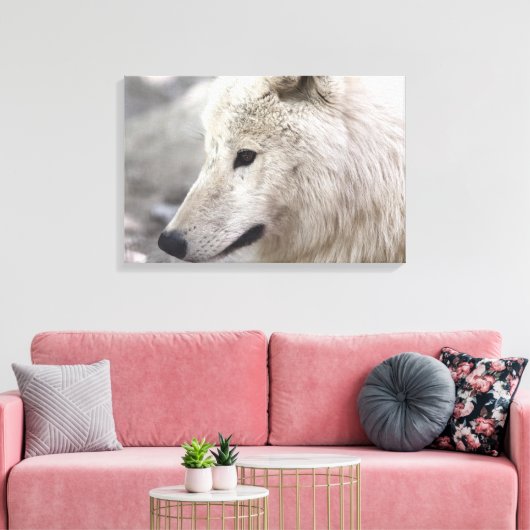 Artic Wolf Lovers Leinwanddruck (Insitu (Wohnzimmer))