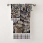 Artic Wolves Wintery Badhandtuch Set (Insitu)