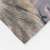 Artic Wolves Wintery Fleece Blanket (Ecke)