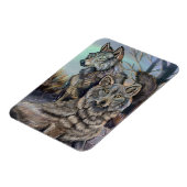 Artic Wolves Wintery Magnet (Linke Seite)