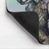 Artic Wolves Wintery Mouse Pad Mousepad (Ecke)