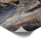 Artic Wolves Wintery Poster (Ecke)