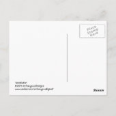 Artichoke Abstrakt Fraktal Artwork Postkarte (Rückseite)