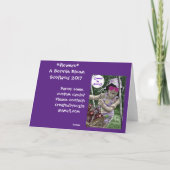 Artichoke Blume Card Karte (Rückseite)