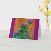 Artichoke Blume Card Karte (Gelbe Blume)