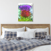 ARTICHOKE BLUME LEINWANDDRUCK (Insitu (Schlafzimmer))