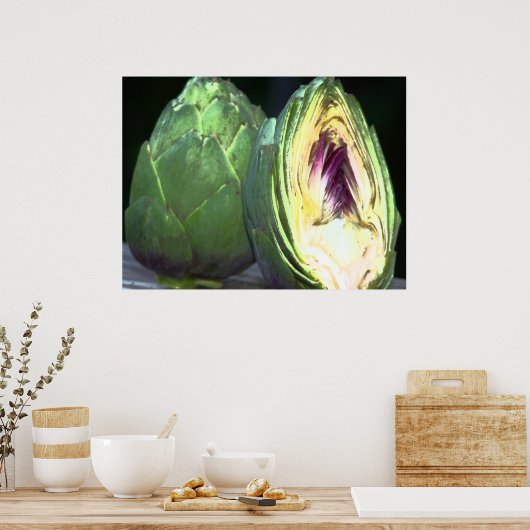 Artichoke Canvas Print Poster (Küche)