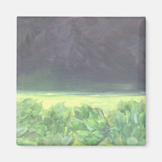 Artichoke field and Eggplant sky Magnet (Vorne)