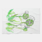 Artichoke Gemüsegarten Geschirrtuch (Horizontal)
