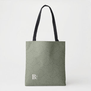 Artichoke Green ・ Random Circles Monogram Tasche