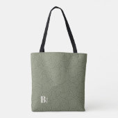 Artichoke Green ・ Random Circles Monogram Tasche (Rückseite)