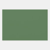 Artichoke grün (Vollfarbe) Geschenkpapier Set (Vorderseite 3)