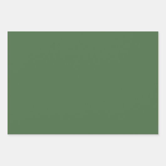 Artichoke grün (Vollfarbe) Geschenkpapier Set (Vorderseite)