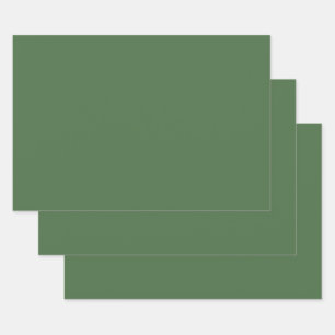 Artichoke grün (Vollfarbe) Geschenkpapier Set