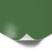 Artichoke grün (Vollfarbe) Poster (Ecke)