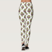 Artichoke Lila Pattern Leggings (Rückseite)