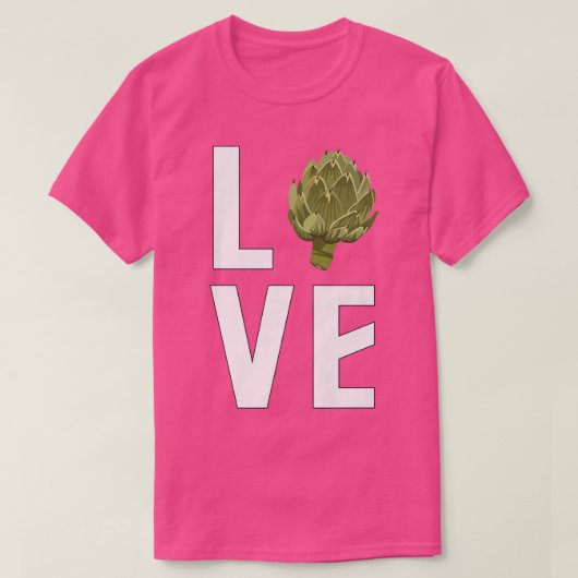 Artichoke Lover, Funny Vegan, Vegetarian, Artichok T-Shirt (Design vorne)