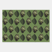 Artichoke Pflanzliche Pflanze Botanisches Muster Geschenkpapier Set (Vorderseite 2)