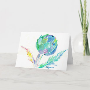 Artichoke Song Fine Art Painting Card Karte