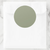 Artichoke (Vollfarbe) Runder Aufkleber (Tasche)