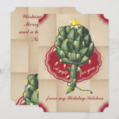 Artichoke Weihnachtsbaum aus der Küche der Karte (Vorne/Hinten)